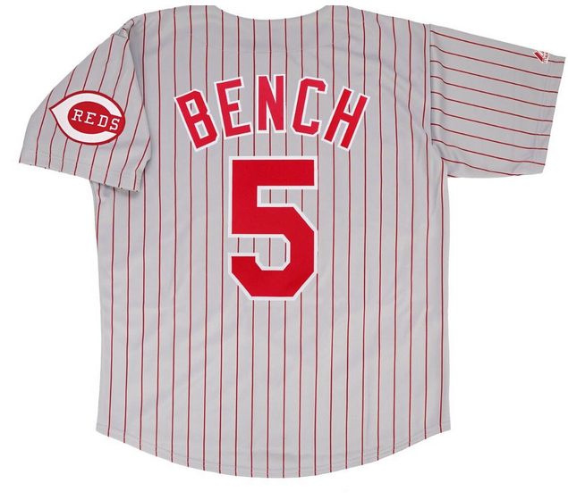 Men Cincinnati Reds #5 bench red strip MLB Nike 2026 Jersey